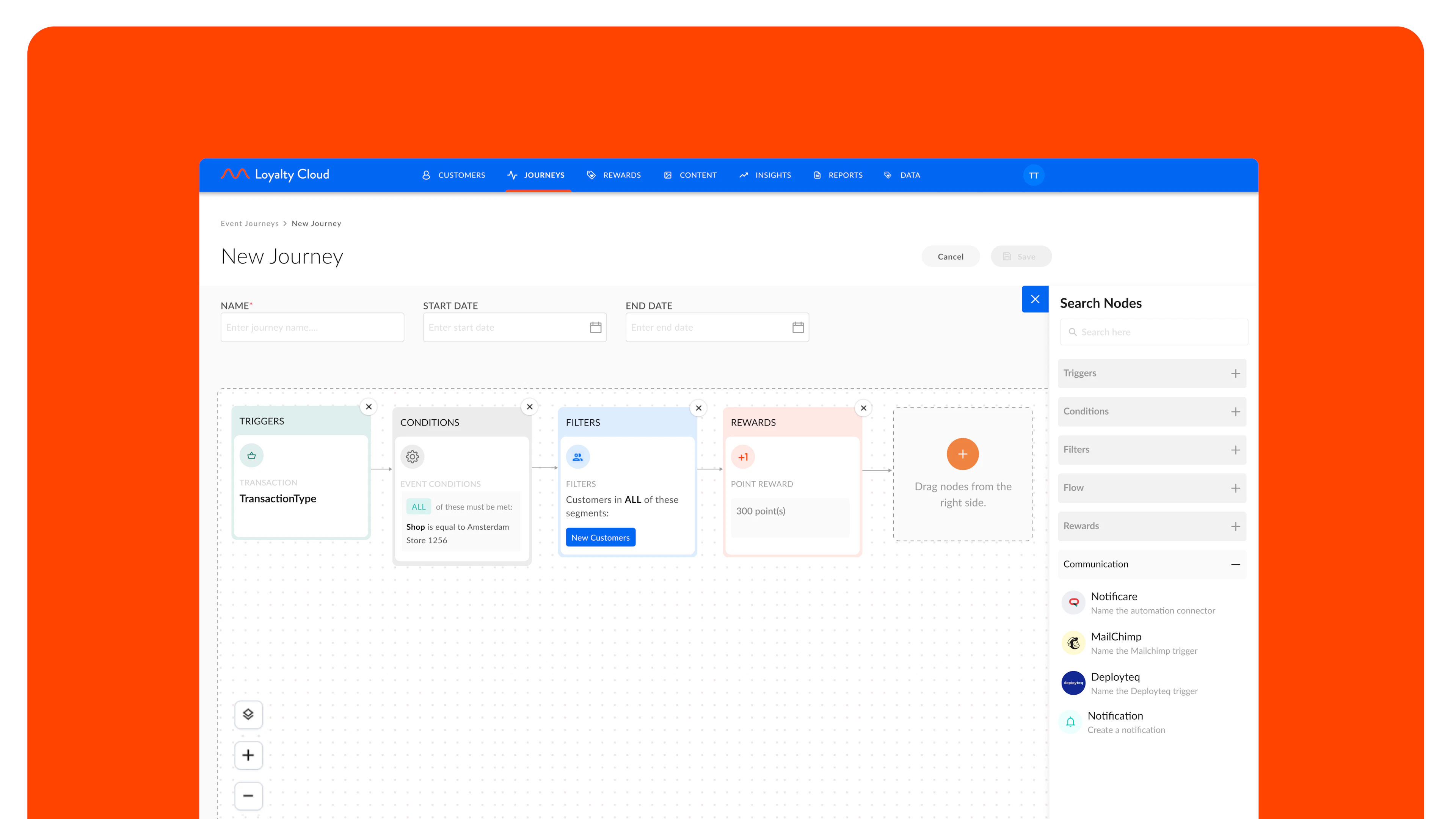 screenshot of m-wise Loyalty Cloud